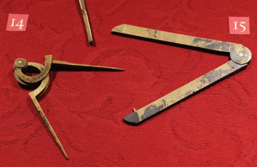 Navigational instruments from Queen Anne's Revenge